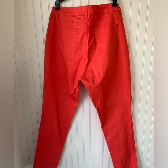 Crown & Ivy (Size 6) Orange Skinny Jeans; (Excellent Condition- worn 1 time) - Picture 6 of 6